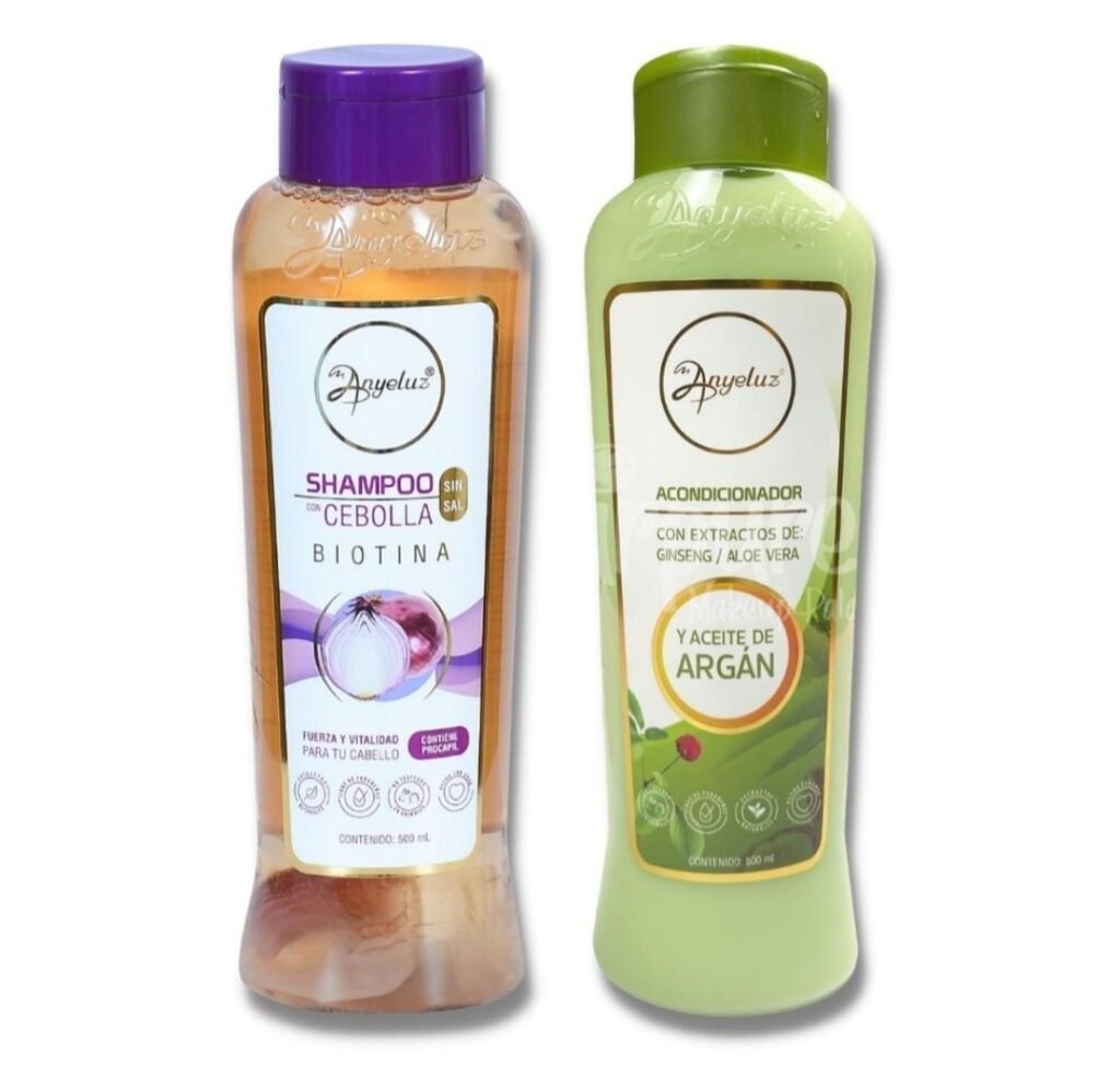 Kit Shampoo de cebolla y acondicionador Más que bella