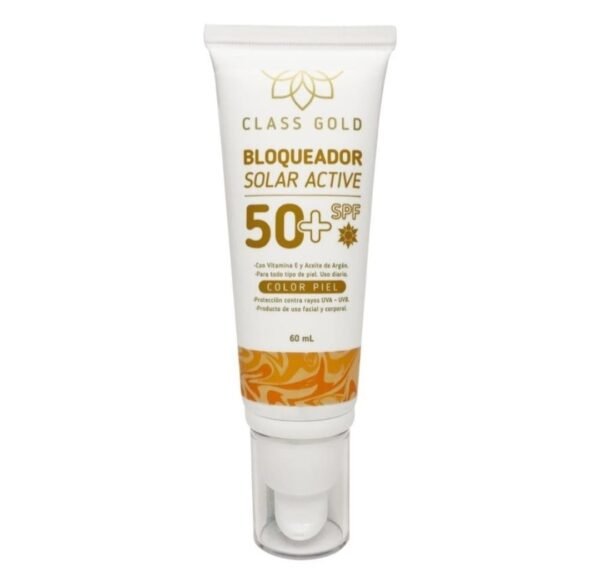 Bloqueador solar glass gold hidrata y protege la piel