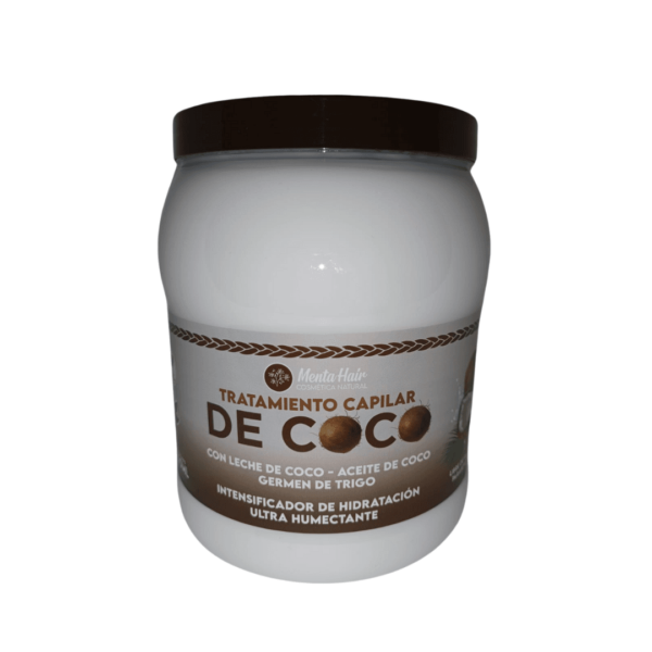Bombonera de coco Menta hair ideal para cabellos maltratados y opacos