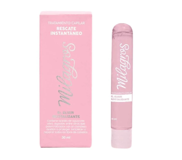 Ampolleta rescate elixir milagros ideal para cabello maltratado