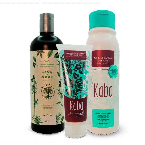 Kit Capilar Kaba + Shampoo para Cabello Graso Cbd